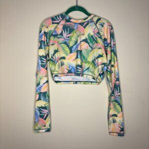 NWOT Billabong Tropical Long Sleeve Swim Top - Multicolor